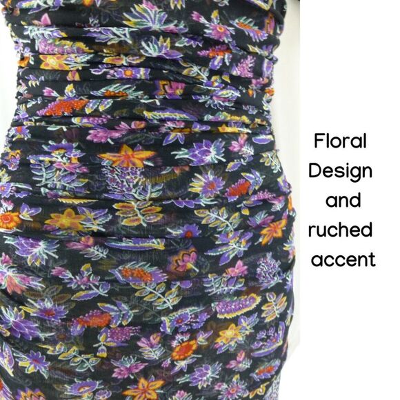 Diane Von Furstenberg Silk Floral Dress (Has a hole on the shoulder) - Picture 10 of 15